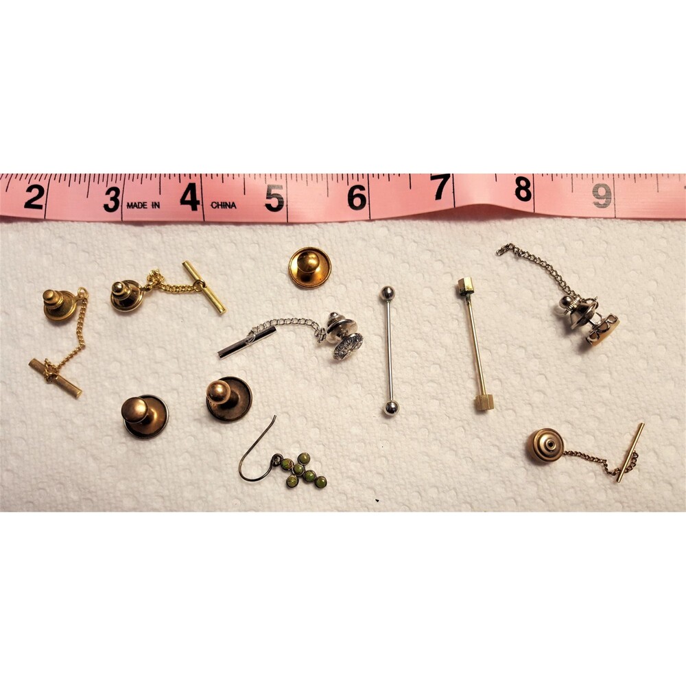 Grab Bag of Estate Vintage Cufflinks, Tie Tacks, Studs & Earring!